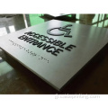 Signo Braille Braille de portas magnéticas de aceiro inoxidable